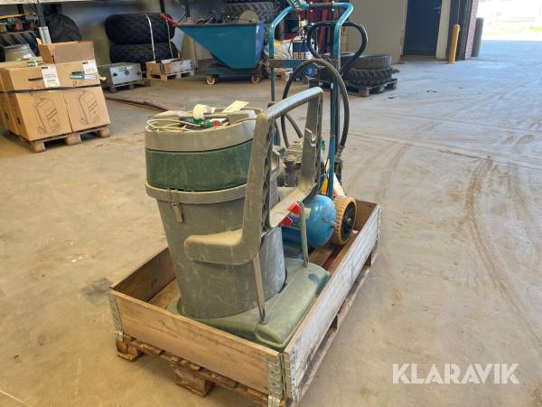Industristøvsuger + kompressor