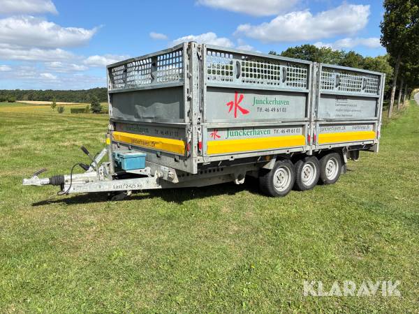 Maskintrailer Brian James Trailers Cargo Tipper 3-akslet med tip