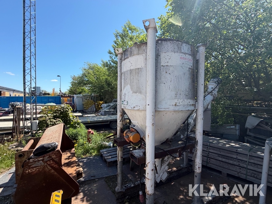 blandesilo med snegl og elmotor Berger CF1711
