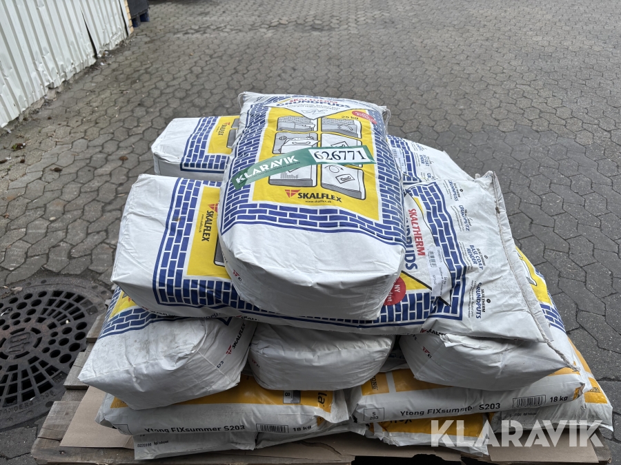 Byggematerialer Ytong, LIP og Skalflex sommerlim, LIP 460 og grundpuds