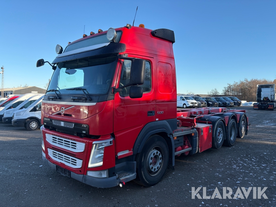Lastbil Volvo FM 500 med 28 tons wirehejs