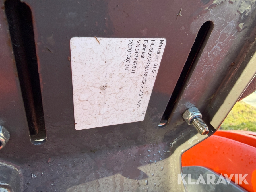 Græsslåmaskine Husqvarna Rider R316 T AWD