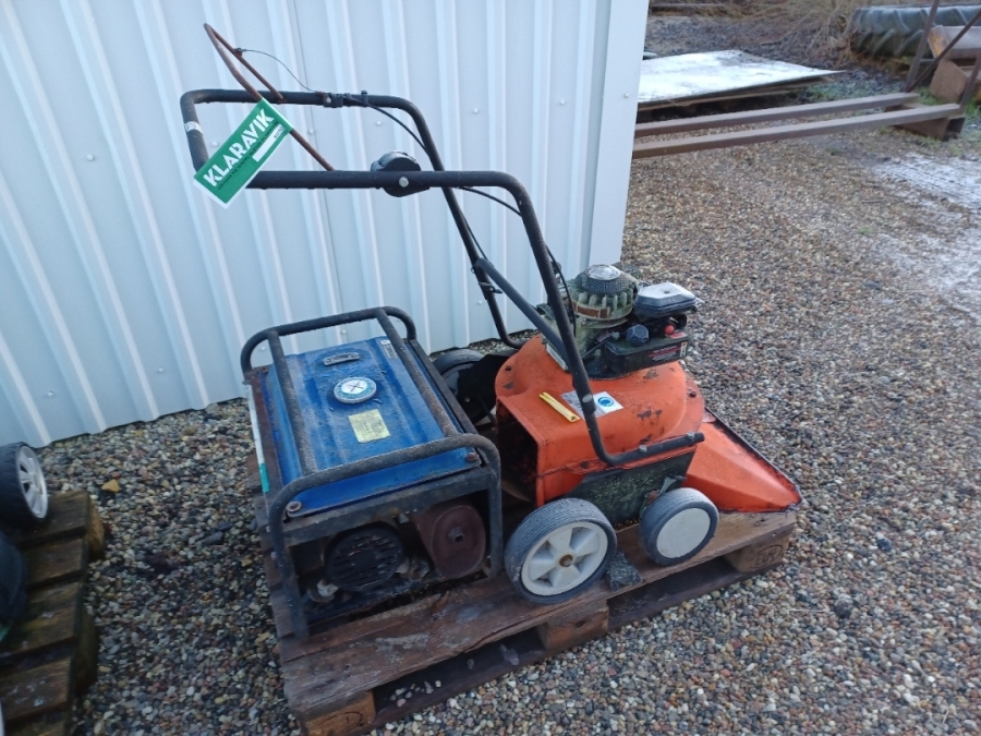 Løvsuger og generator