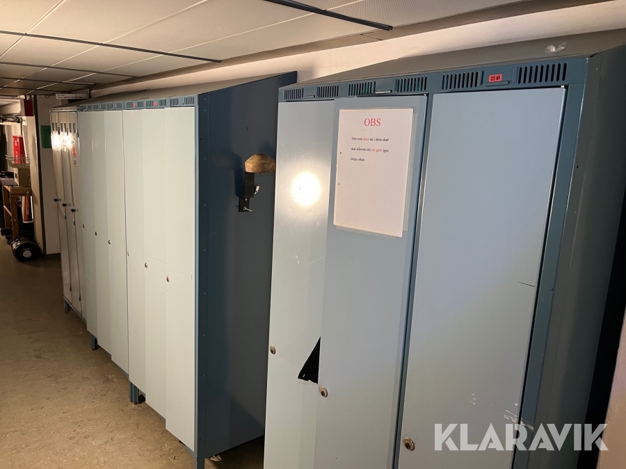 Omklædningsskabe stålskabe 3 rum