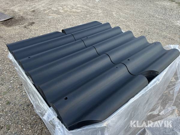 Bølgeplader Euronit 702 HJ/HU sort 150 styk