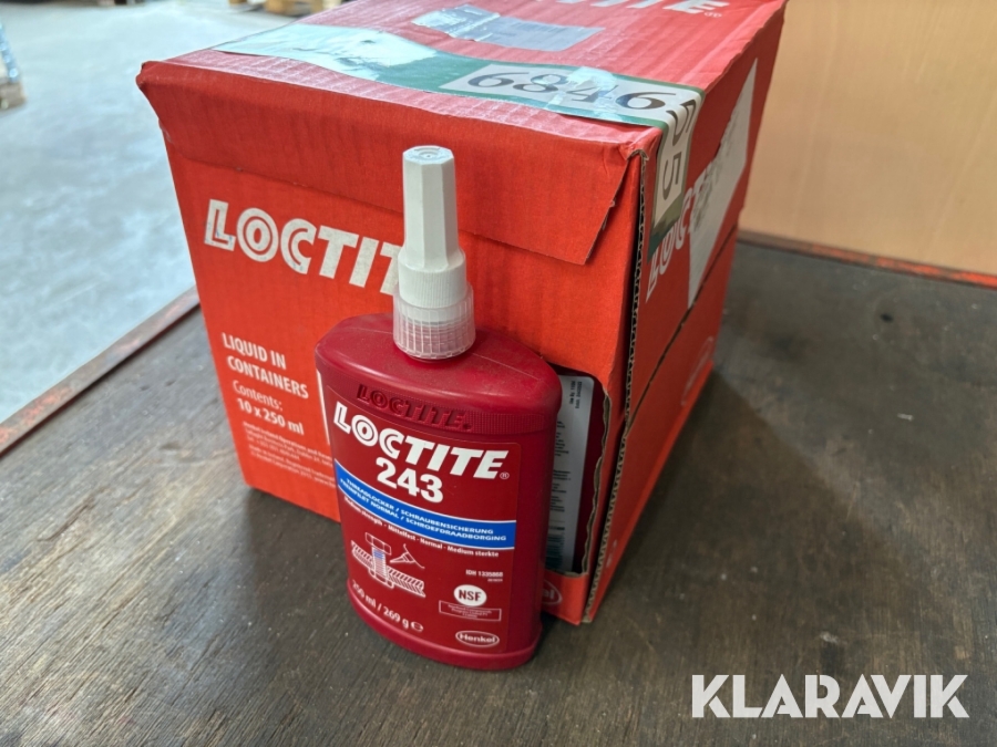 Gevindlim Loctite 243 - 10 styks