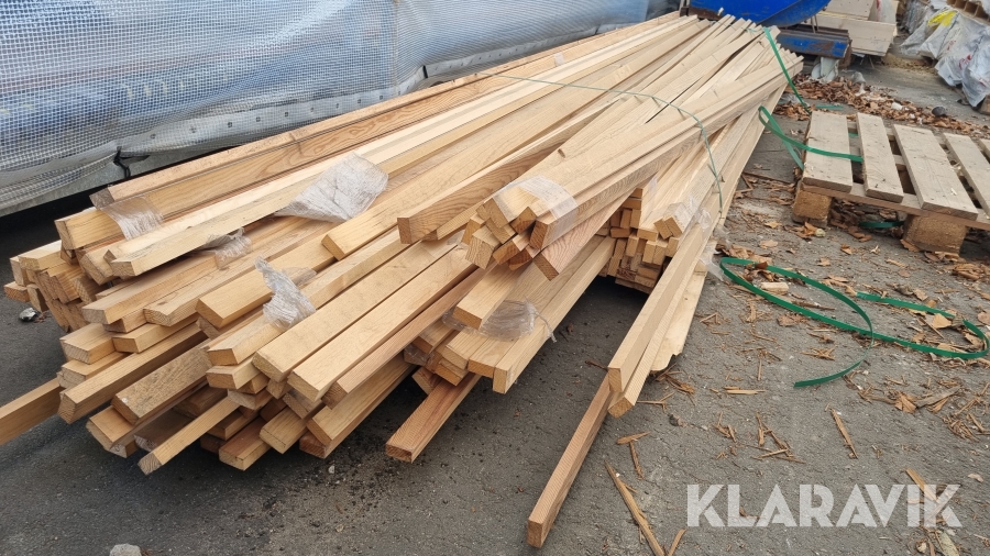Træ høvlet 100 Styk 43 x 20 mm, længde 330-420 cm