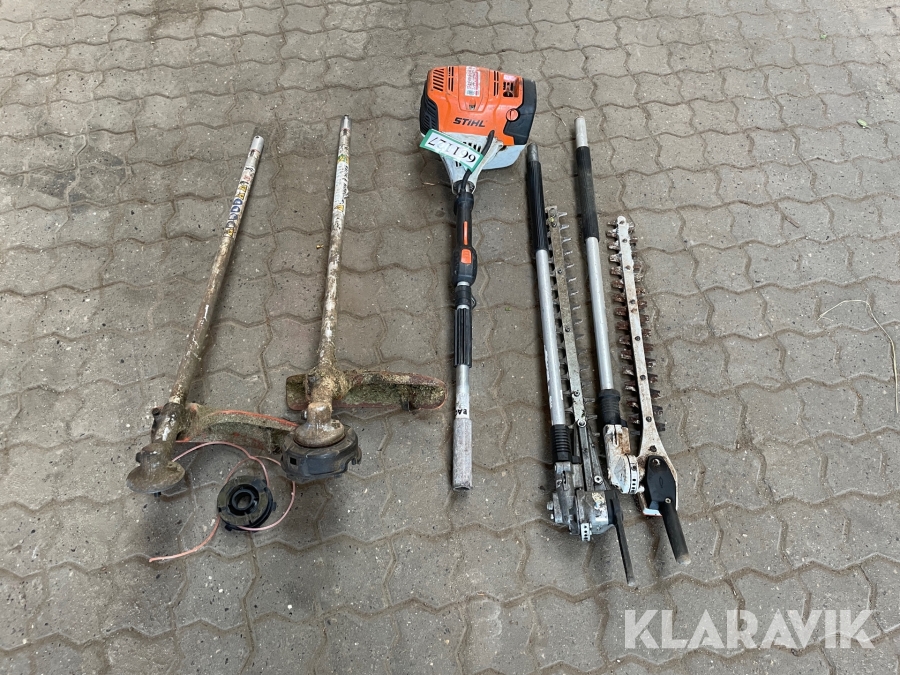 Multimaskine Stihl KM131R med redskaber