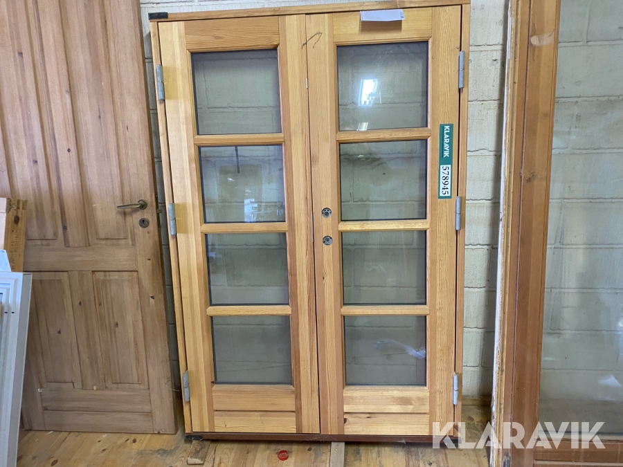 Havedør med glasvinduer