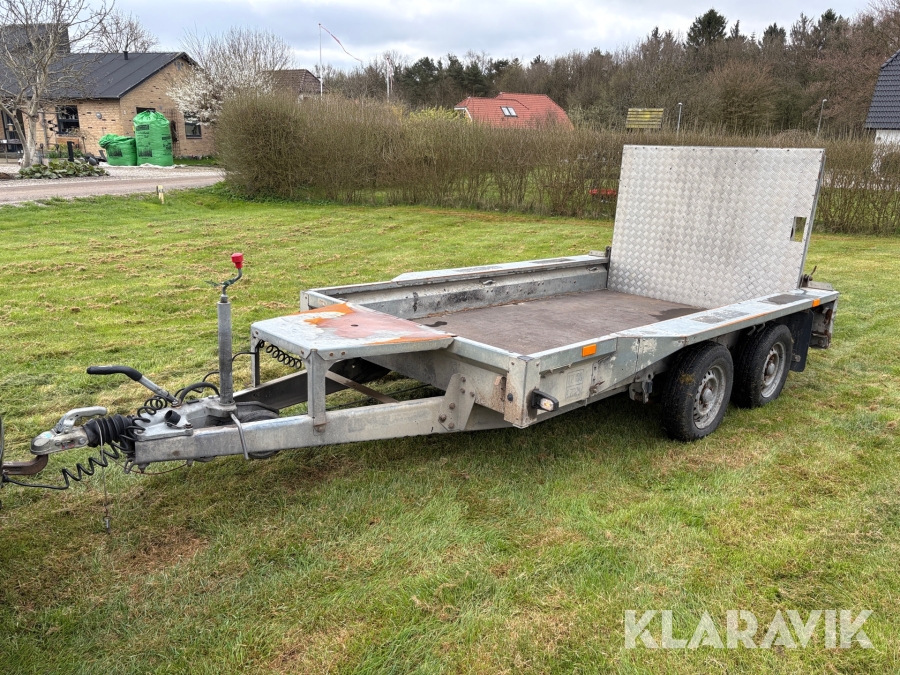 Maskintrailer Ifor Williams GX 105Ramp 2700 kg. - 2 akslet