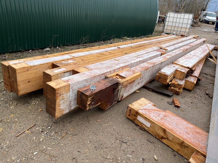 Limtræsbjælker 9 stk