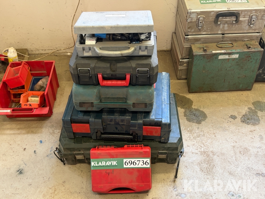 Parti med batteriværktøj