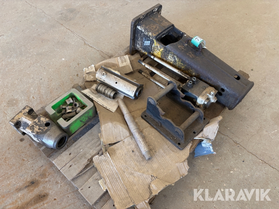 Hydrauliskhammer i dele.