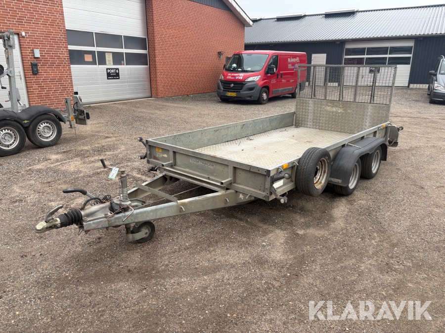 Maskintrailer Ifor Williams GP 126 GM 3500 kg.