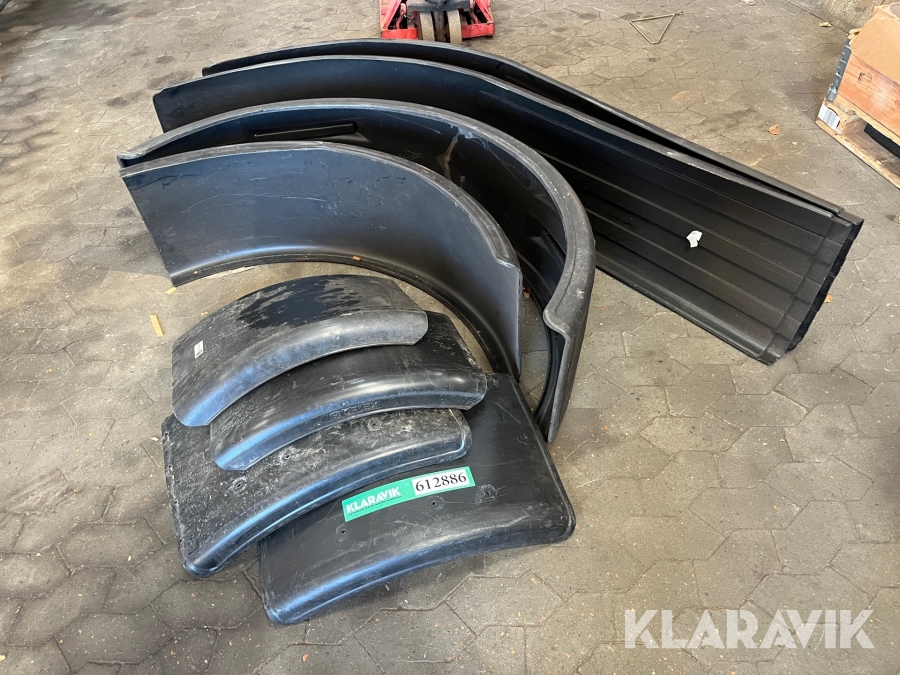 Hjulskærme diverse skærme 8 styk 