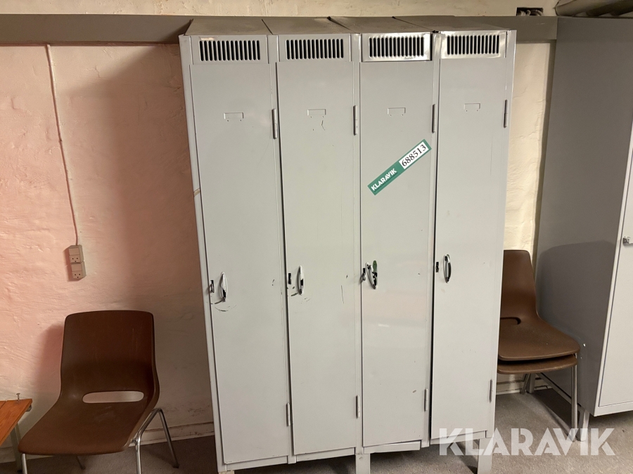 Omklædningsskabe 2 sektioner