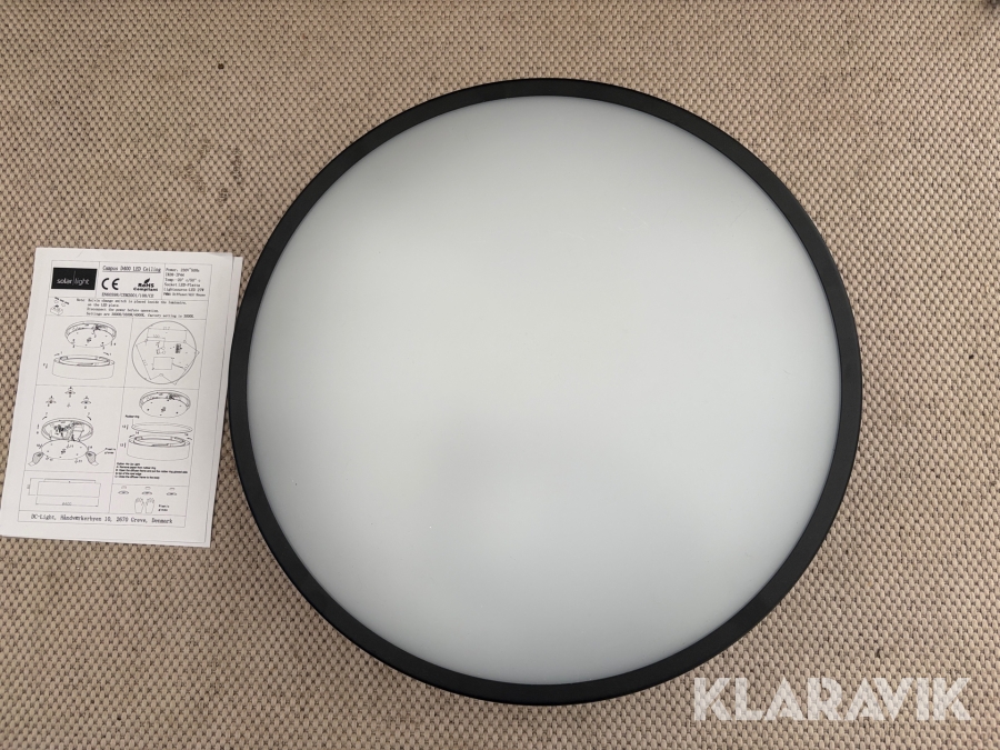 Led lamper Solar Campus D400 Loft 27W 15 styk Sensor/Driver Tri-cct Black