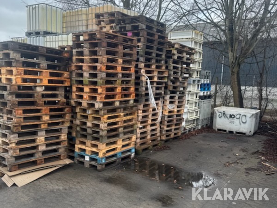 Europaller med rammer Europalle 120x80cm ca 150 styk af hver