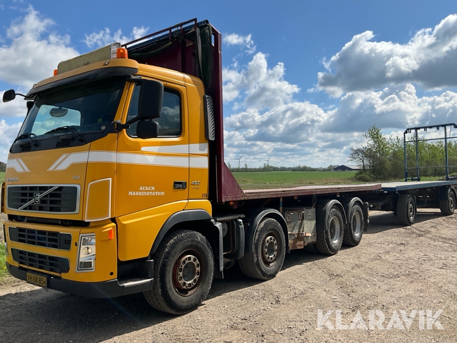 Lastbil Volvo FH 480 forvogn + halmvogn