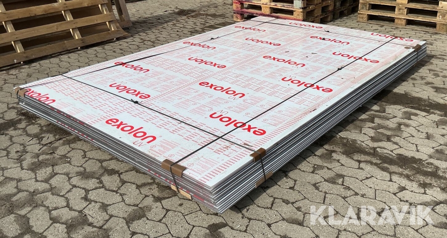 Exolon klar 10 mm 205 x 305 cm 16 styk 