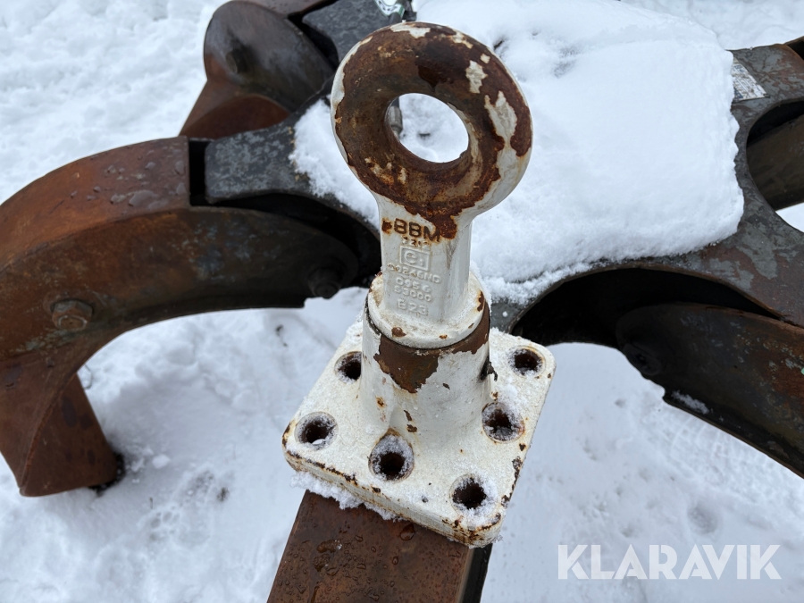 Drejelig trækkrog med flange
