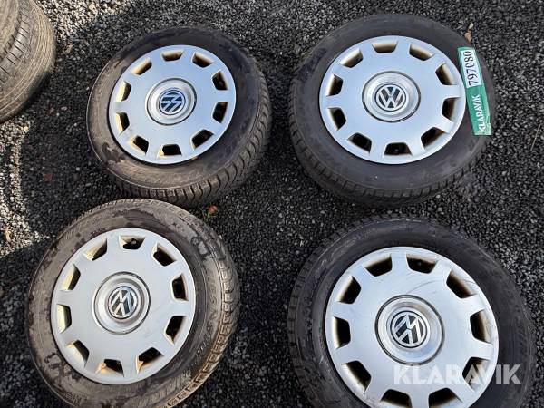 Dæk og fælge Volkswagen 195/65 R15 9IT, 4 styk
