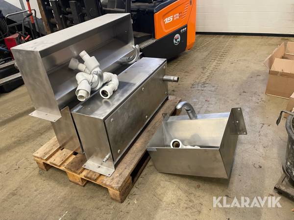 Rustfri håndvaske Birk-stål 4 styk