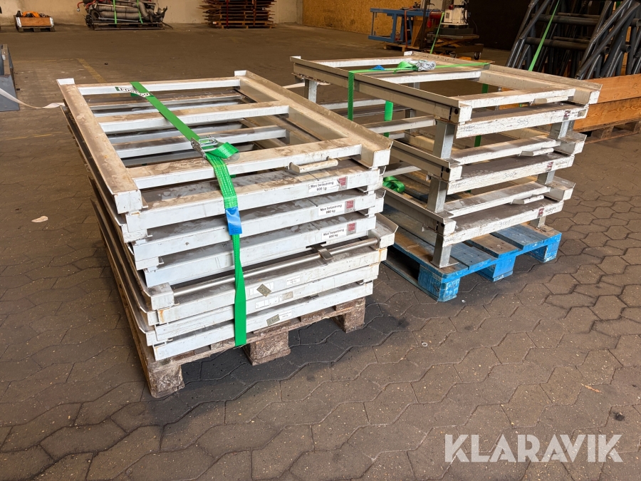 Palleudtræk til pallereoler Hans schourup 9 styk