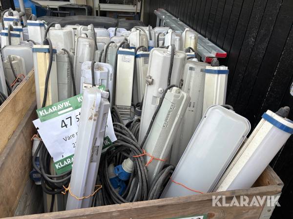 Parti led lamper 47 styk assorteret