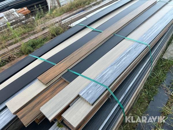 Terrassebrædder Kirkedal Komposit ca 60 stk, blandede modeller