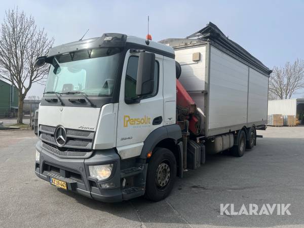 Lastbil Mercedes-Benz Antos 2540 6x2/4 Med kran