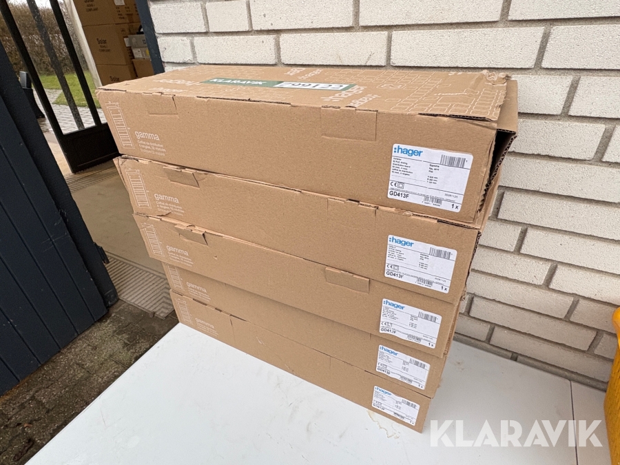 Eltavler Hager GD413F 5 styk