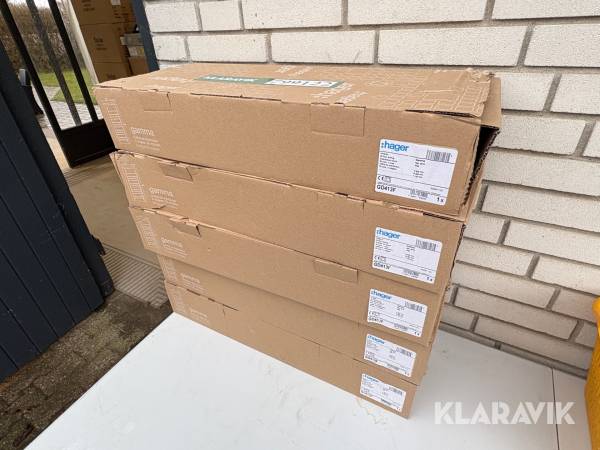 Eltavler Hager GD413F 5 styk