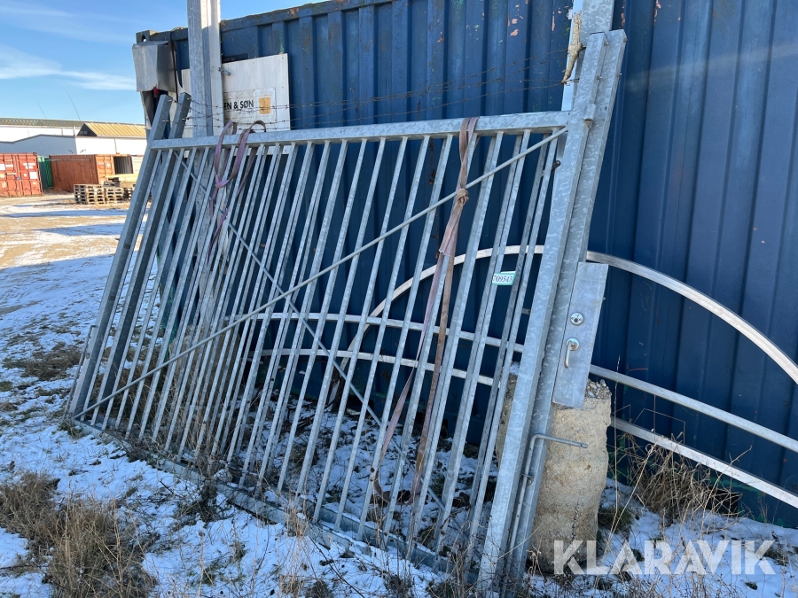 Galvaniseret port 1 styk med stolper