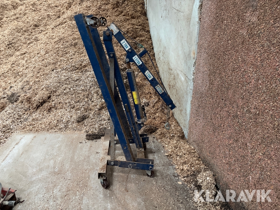 Værkstedskran sammenklappelig