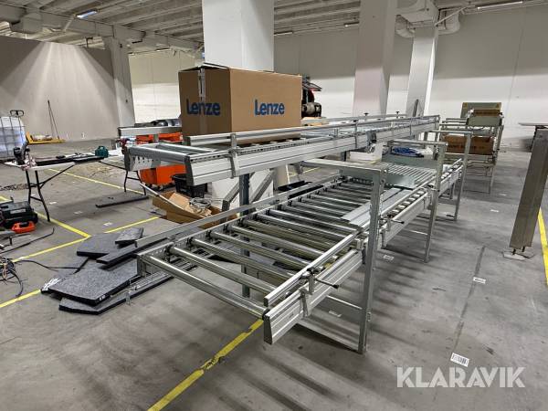 Rullebånd Inter System IRFS 50 i 2 niveauer og med fremføring
