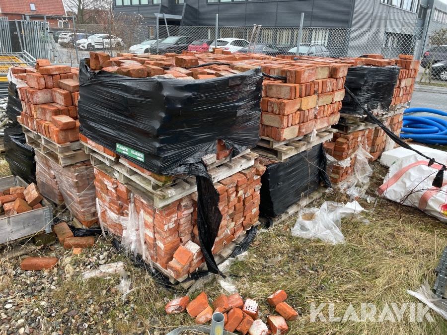 Gamle mursten Blandet Sten