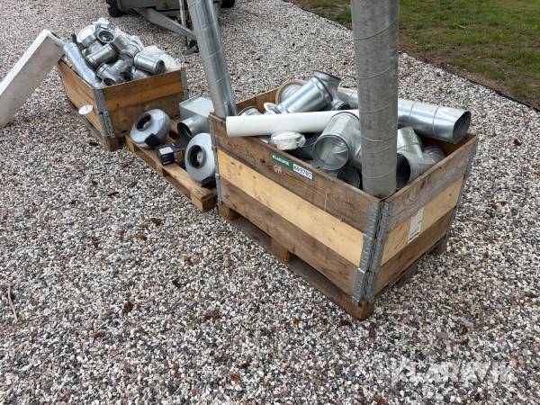 Ventilations lot blandet 3 paller