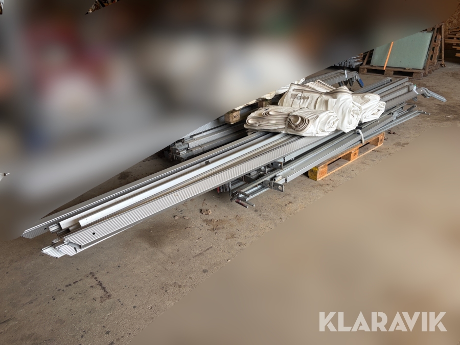 Telt med tagdug 9x9 m 