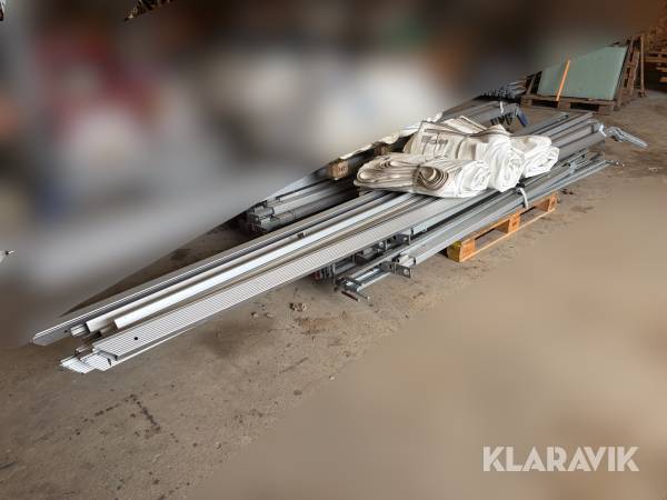 Telt med tagdug 9x9 m 