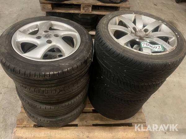 Alufælge Peugeot 2 sæt (8styk)