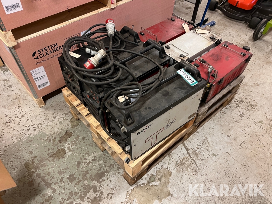 Lot - Tig Svejsemaskiner EWM 3 styk med kølemoduler