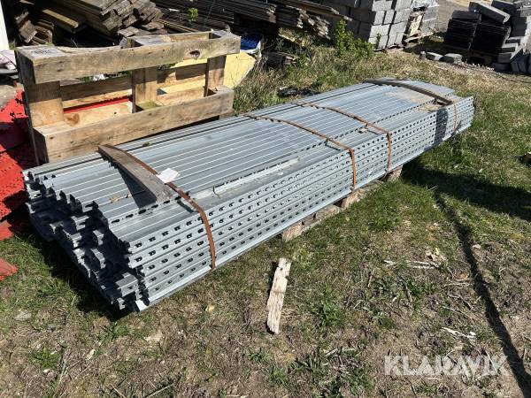 Galvaniseret skinner ca. 130 styk