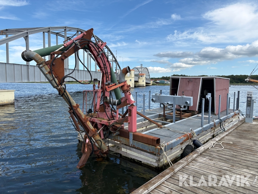 Flydende sandsuger - Monteret på en ponton