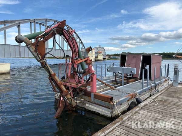Flydende sandsuger - Monteret på en ponton