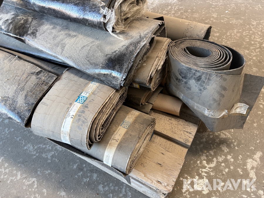 Blandet lot tagpap Icopal Og Katerpa - ca 17kvm, overlap og underpap