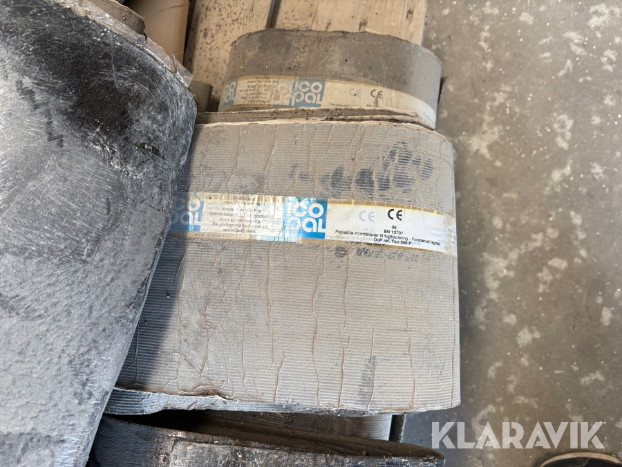 Blandet lot tagpap Icopal Og Katerpa - ca 17kvm, overlap og underpap