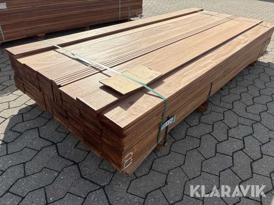 Cumaru terrassebrædder Incoadex - 20x140x2450mm - 117 styks