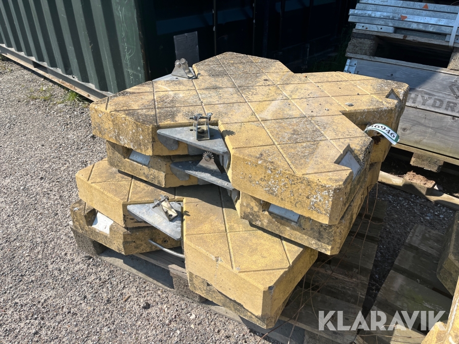 Faldsikrings udstyr FastProtect Ankerpunkt - 4 styk