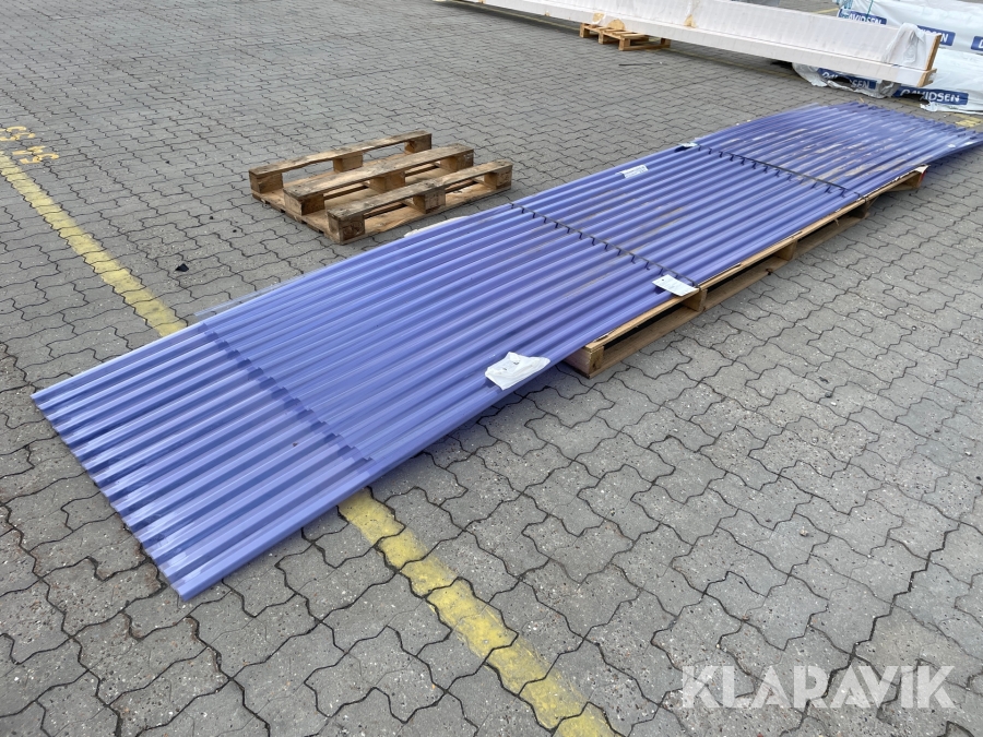 Trapez plader Rodena PVC 6200x1115x0.7 76/18 glasklar 6stk.